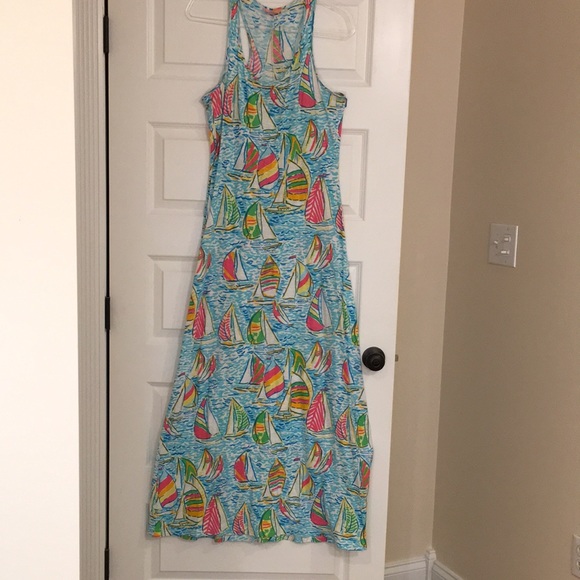Lilly Pulitzer Dresses & Skirts - Lilly Pulitzer Maxi Dress - Sailboat print